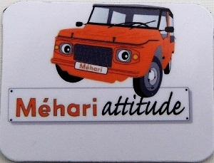 Mini magnet Méhari orange